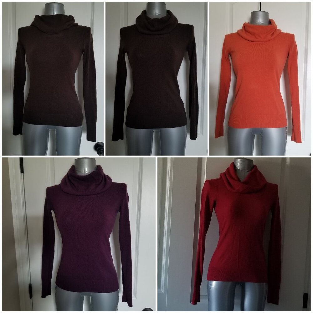 5 Cowl Neck Sweaters (B.U.M. Equipment)